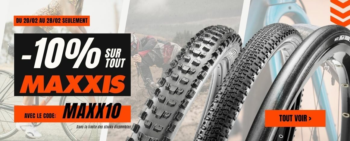 -10% sur TOUT Maxxis : c'est le moment de changer vos pneus !