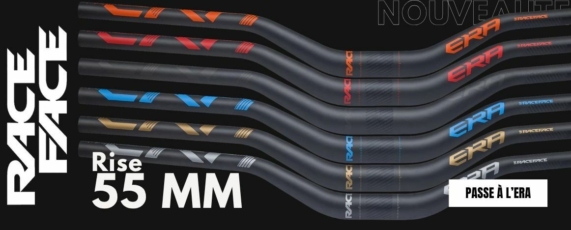 Découvre le nouveau cintre ERA en 55mm de rise signé Race Face et dispo chez Purebike