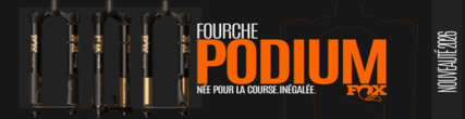 Découvrez la fourche inversée Podium Factory Grop X2 signée FOX RACING SHOX chez purebike