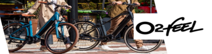 Découvrez les vélos urbains électriques avec la marque O2feel vendue chez Purebike