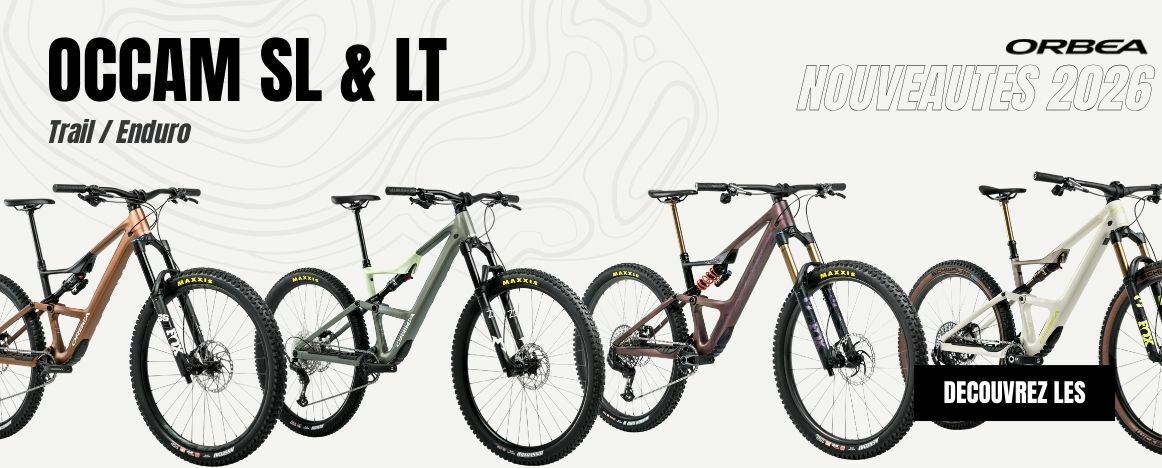 Découvrez les VTT Trail et Enduro d'Orbea, les Occam SL et LT 2026 chez Purebike