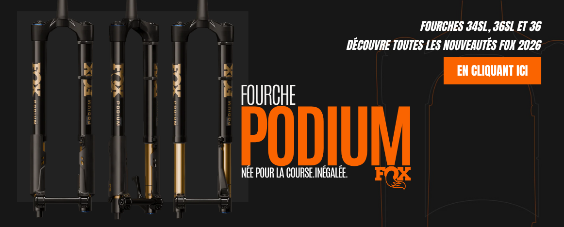 Découvrez toutes les nouvelles fourches Fox 2026 disponibles chez Purebike
