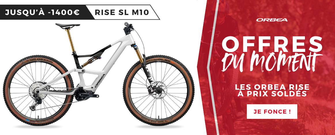 Deuxième démarque chez Purebike avec l'entrée des Orbea Rise dans les Soldes été 2025