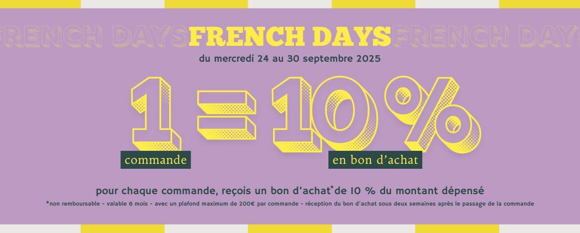 Du 24 au 30 septembre 2025, profitez de l'opération spéciale FRENCH DAYS chez Purebike