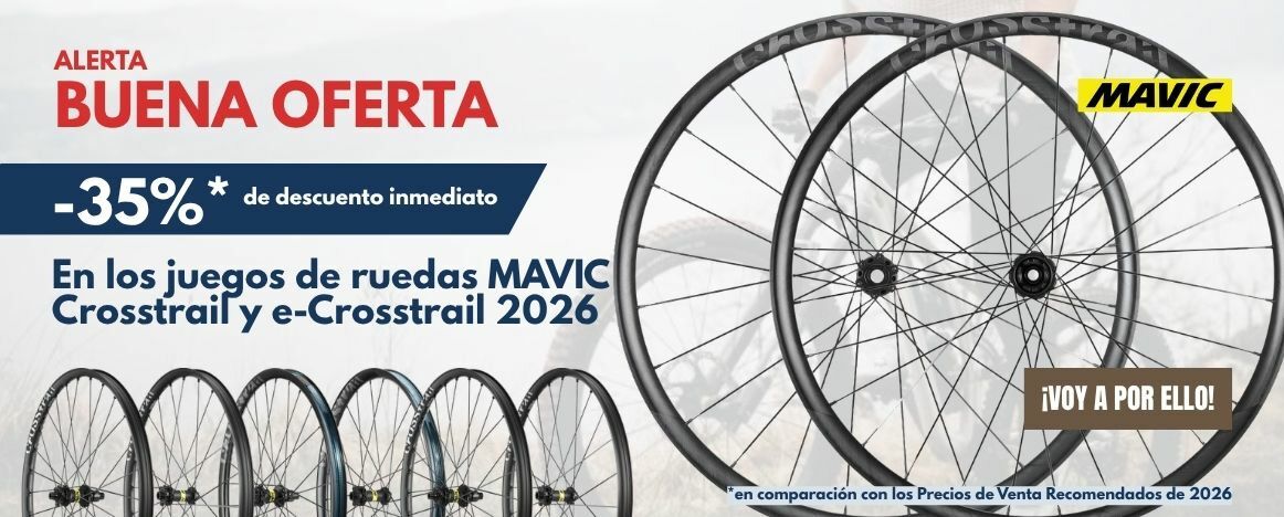 En ce moment, -35% sur les paires de roues Crosstrail et e-Crosstrail de MAVIC !