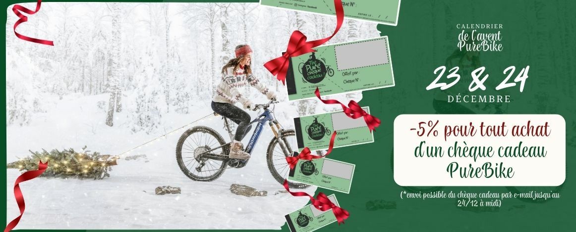 En retard pour les cadeaux de noël ? Optez pour le chèque Cadeau PureBike !