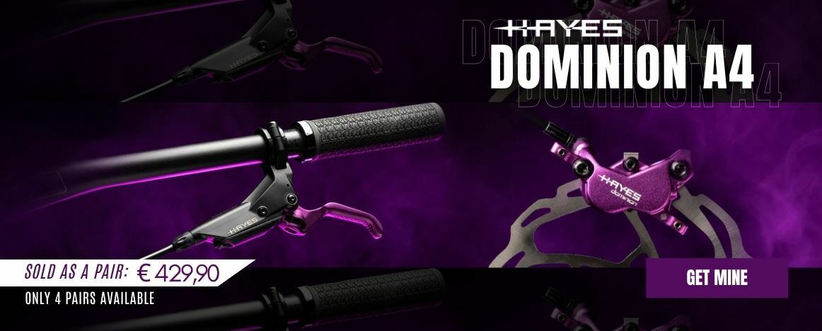 Il est de retour, le frein en édition limité Hayes : le DOMINION A4 PURPLE !