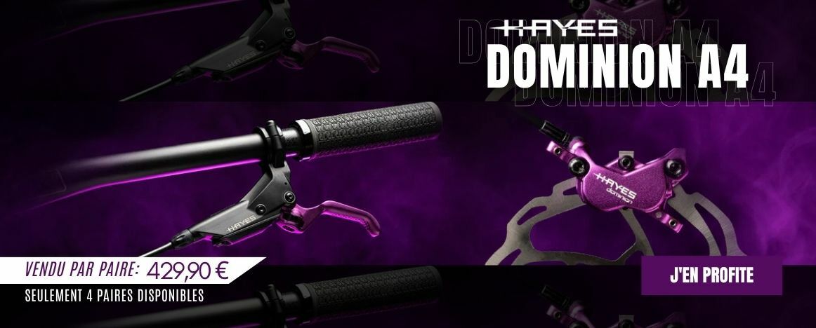 Il est de retour, le frein en édition limité Hayes : le DOMINION A4 PURPLE !