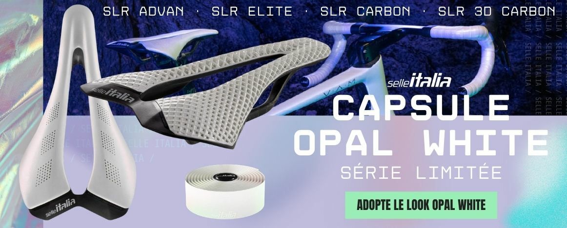 L'édition limitée OPAL WHITE de Selle Italia est disponible chez Purebike ! Profites-en !