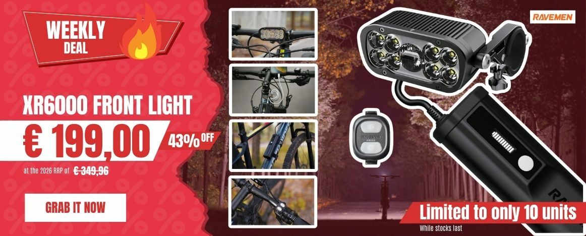 La XR6000 de Ravemen est à 199€ chez PureBike avec un stock ultra limité à 10 exemplaires