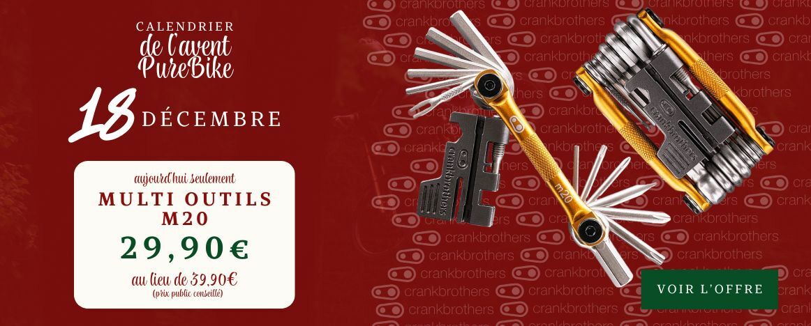Le multi outils M20 de Crank Brothers est à prix réduit pour les fêtes, seulement le 18/12