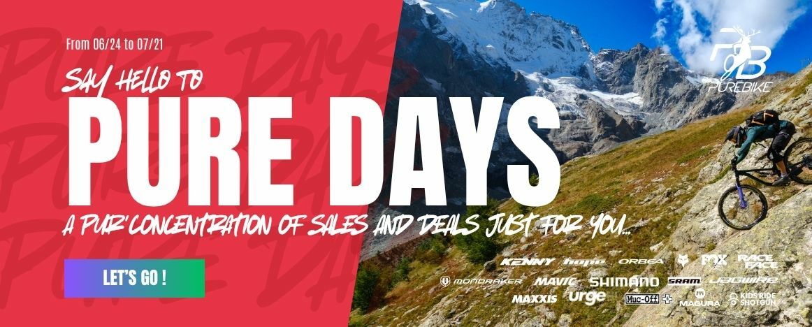 Les PURE DAYS Pure Bike, c'est un pur'concentré de Soldes et de promos jusqu'au 21/07/26 !
