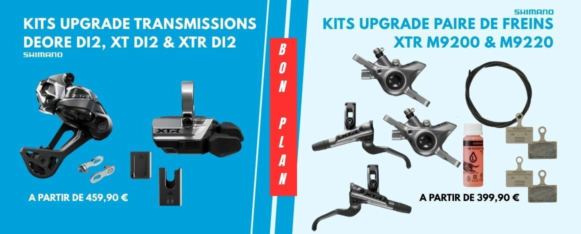 Profitez de la promo du moment Shimano sur les kits upgrades vendu chez Purebike !