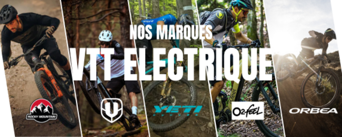 Retrouvez toute la gamme des VTT électriques vendus chez Purebike