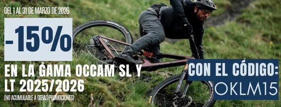 Tout le mois de Mars 2026, les Occam SL & LT 2025/2026 sont à -15% chez PureBike