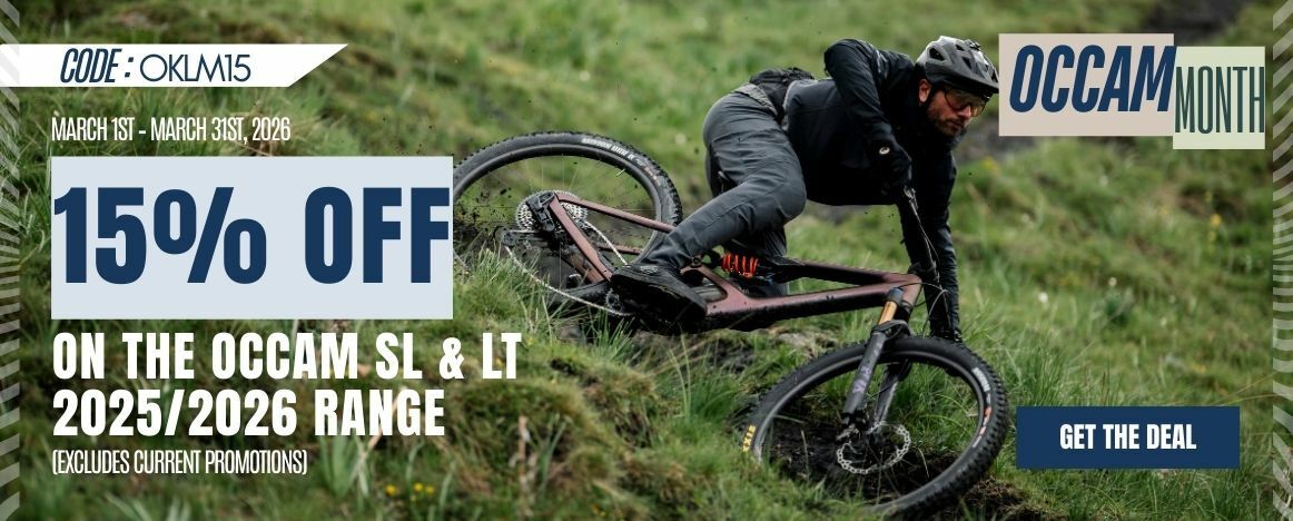 Tout le mois de Mars 2026, les Occam SL & LT 2025/2026 sont à -15% chez PureBike
