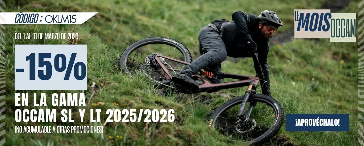 Tout le mois de Mars 2026, les Occam SL & LT 2025/2026 sont à -15% chez PureBike