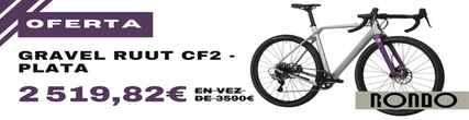 Vélo gravel Ruut CF2 couleur argent de la marque Rondo en promotion