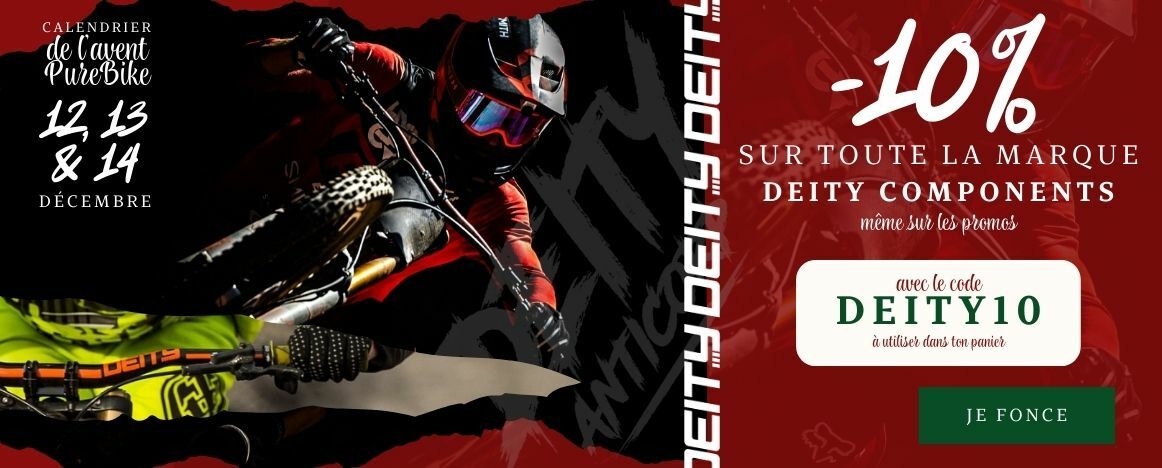 Week-end offre spéciale avec -10% sur toute la marque DEITY COMPONENTS (jusqu'au 14/12)