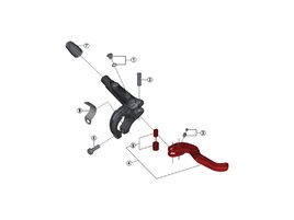 Shimano Carbon lever blade for XTR M9000 2023
