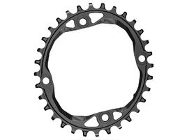 Absolute Black Plato ovalado 104 mm para cadena Shimano 12 velocidades HG12 - Negro 2025