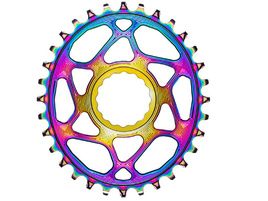 Absolute Black Plateau Oval Race Face Direct Mount Boost PVD Rainbow 2025