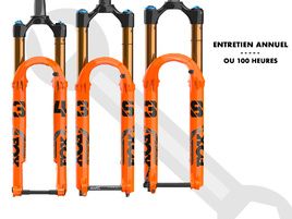 Purebike Entretien annuel ou 100h pour Fourche Fox 34-36-38 Float