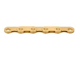 KMC Chaine X Flat TiN Gold Waxed pour transmissions Sram T-Type 12/13 vitesses 2026