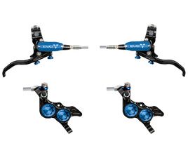 Hope Paire de freins à disques Tech 4 Evo GR4 - Noir / Bleu - Durite aviation 2026