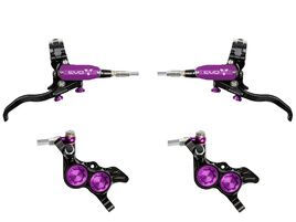 Hope Paire de freins à disques Tech 4 Evo GR4 - Noir / Violet - Durite aviation 2026