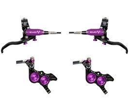 Hope Paire de freins à disques Tech 4 Evo GR4 - Noir / Violet - Durite standard 2026