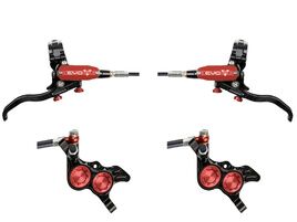 Hope Tech 4 EVO GR4 Disc Brake Set - Black / Red - Standard Hose 2026
