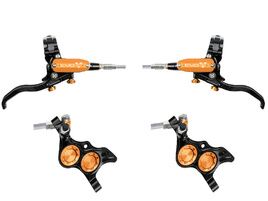 Hope Paire de freins à disques Tech 4 Evo TR4 - Noir / Orange - Durite aviation 2026