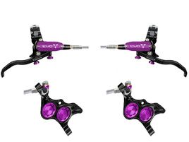 Hope Paire de freins à disques Tech 4 Evo TR4 - Noir / Violet - Durite aviation 2026