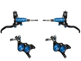 Hope Paire de freins à disques Tech 4 Evo TR4 - Noir / Bleu - Durite standard 2026