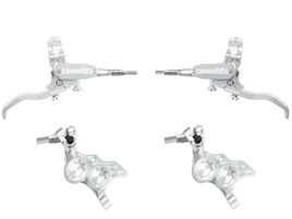 Hope Paire de freins à disques Tech 4 Evo TR4 - Argent/Argent - Durite aviation 2026