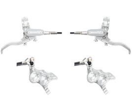 Hope Paire de freins à disques Tech 4 Evo TR4 - Argent/Argent - Durite standard 2026