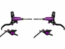 Hope Paire de freins à disques Tech 4 Evo X2 - Noir / Violet - Durite standard 2026