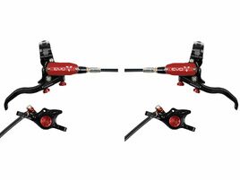 Hope Paire de freins à disques Tech 4 Evo X2 - Noir / Rouge - Durite standard 2026