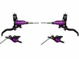 Hope Paire de freins à disques Tech 4 Evo X2 - Noir / Violet - Durite aviation 2026