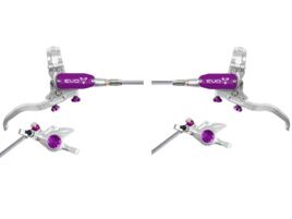Hope Paire de freins à disques Tech 4 Evo X2 - Argent / Violet - Durite aviation 2026