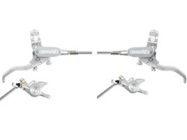 Hope Paire de freins à disques Tech 4 Evo X2 - Argent / Argent - Durite aviation 2026