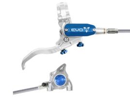 Hope Tech 4 EVO X2 Flat Mount Rear Disc Brake - Silver / Blue 2026