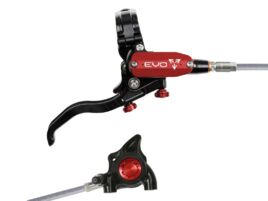 Hope Tech 4 EVO X2 Flat Mount Rear Disc Brake - Black / Red 2026