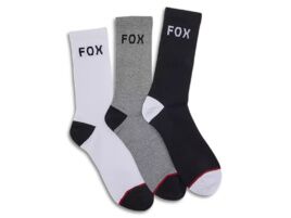 Fox Chaussettes Fox Crew - Lot de 3 - Noir/Gris/Blanc 2025
