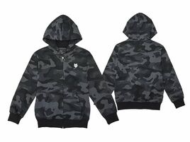 Fox Sudadera con cremallera Juvenil Fox Head - Camo Negro 2025