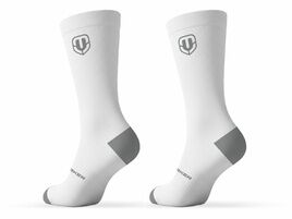 Mondraker Chaussettes Hautes Performances antimicrobiennes - Blanc/Gris 2025