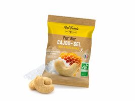 Meltonic Organic Pur'Bar Savory Energy Bar - Cashew & Fleur de Sel flavor