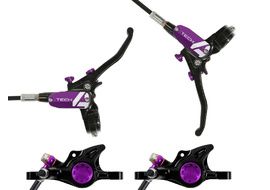 Hope Paire de freins à disque Tech 4 X2 Noir / Violet - Durite standard 2025
