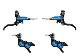 Hope Paire de freins à disques Tech 4 Evo GR4 - Noir / Bleu - Durite aviation 2026